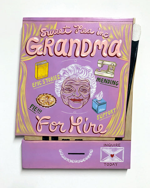 Kelly Breez  The Sweet Pea Grandma Matchbook