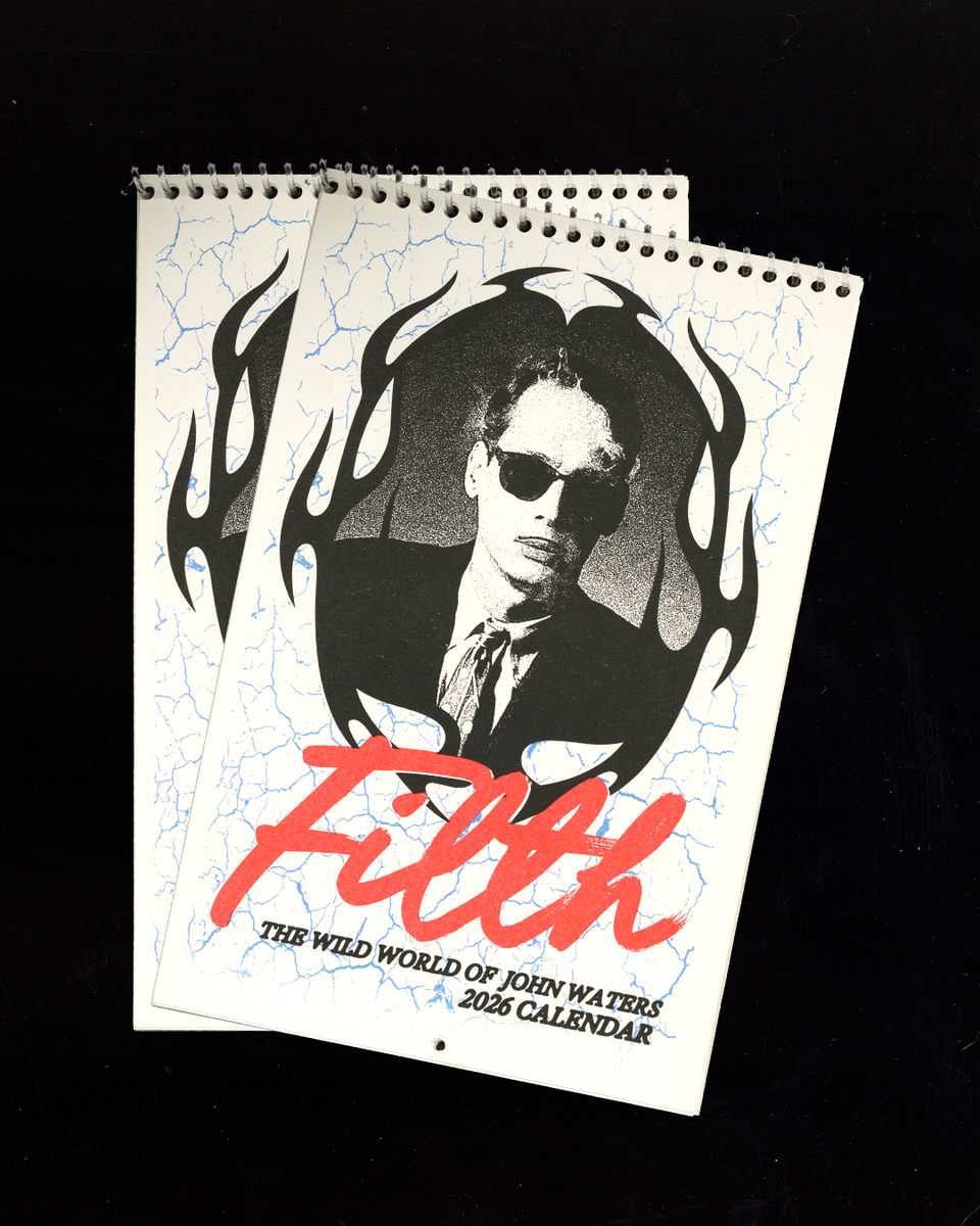 2026 Risograph-Printed John Waters Film Wall Calendar – Dale Zine Shop