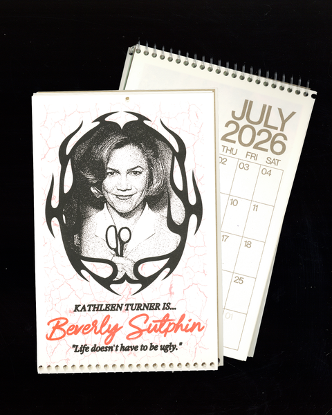 2026 Risograph-Printed John Waters Film Wall Calendar – Dale Zine Shop
