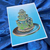Gremlin Chrome Cake riso print