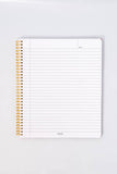 Rough Draft Large Notebook, Floral Stripe