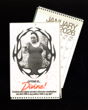 2026 Risograph-Printed John Waters Film Wall Calendar