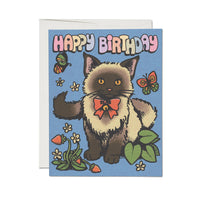 Siamese Birthday greeting card