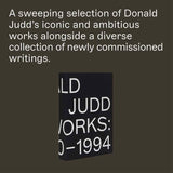 Donald Judd: Artworks 1970–1994 by Donald Judd