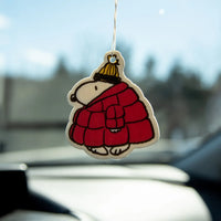 Snoopy Puffy Coat Air Freshener - Pine Forest