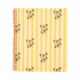 Rough Draft Large Notebook, Floral Stripe