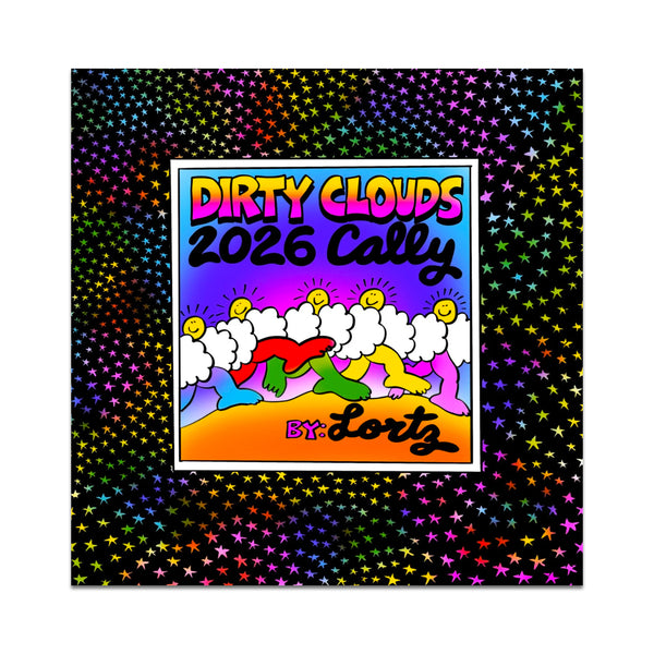 DIRTY CLOUDS 2026 RISO PRINTED 12 MONTH CALLY!!!!