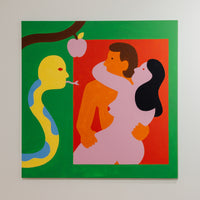 Gabriel Alcala - Forbidden Fruit - 60”x60” - Latex paint on canvas
