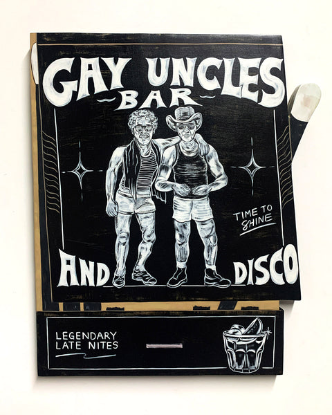 Kelly Breez The Gay Uncles Bar Matchbook