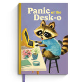 Panic At the Desk-O - Funny Vintage Hardcover Notebook