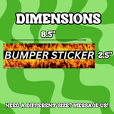 Keep Honking — I’m Listening to Ska Bumper Sticker