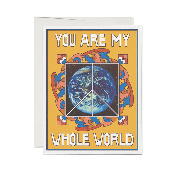 My Whole World greeting card