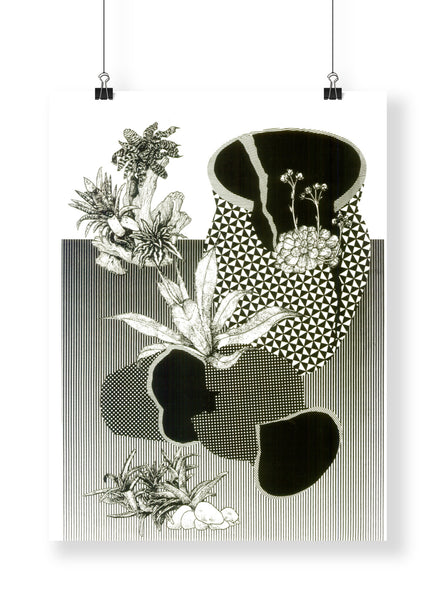 Some day plants will cover everything  - Alicia Nauta - Screenprint  18” x 24”