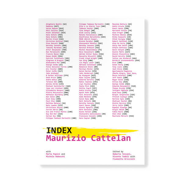 Maurizio Cattelan: Index