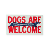 DOGS ARE WELCOME RISO PRINT