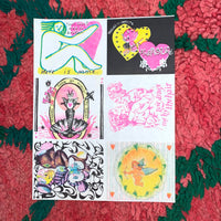 VALENTINE'S DAY CARDS (MADE BY 6 DIFFERENT ARTISTS) 2021 by Mundus Press