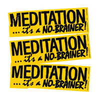 Meditation it's a no brainer! - Bumper sticker